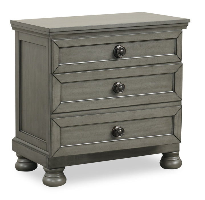 Chelsea Bedside 2-Drawer Nightstand, 28\"W x 28\"H - Grey 