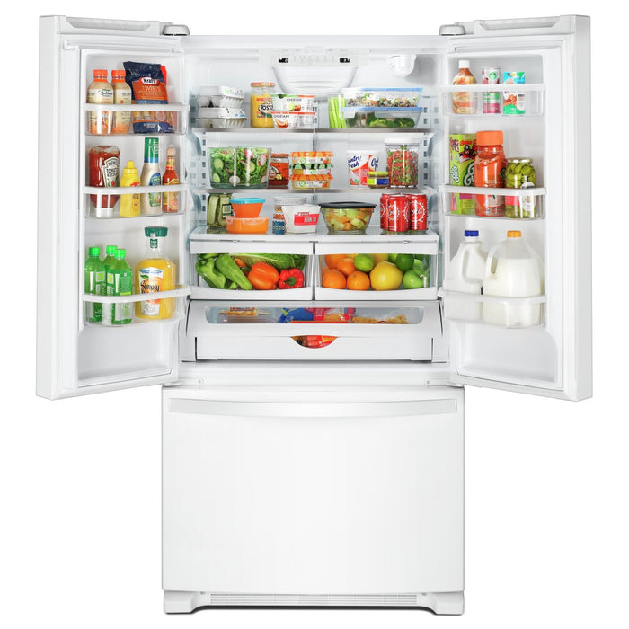 Whirlpool 33\" 22 Cu. Ft. Bottom-Mount Refrigerator - White - WRFF5333PW 