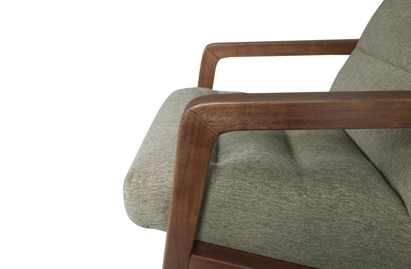 Cove 28\" Chenille Fabric Accent Chair – Green 