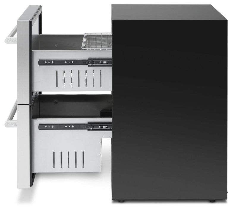 Thor 24\" 5.4 Cu. Ft. 2 Drawer  Refrigerator - Stainless Steel - TRF24U 