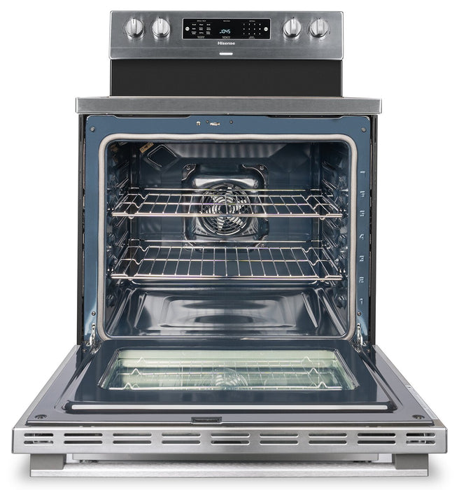 Hisense 30\" 5.8 Cu. Ft. 5-Element Electric Range with True Convection - Stainless Steel - HBE3502CAS