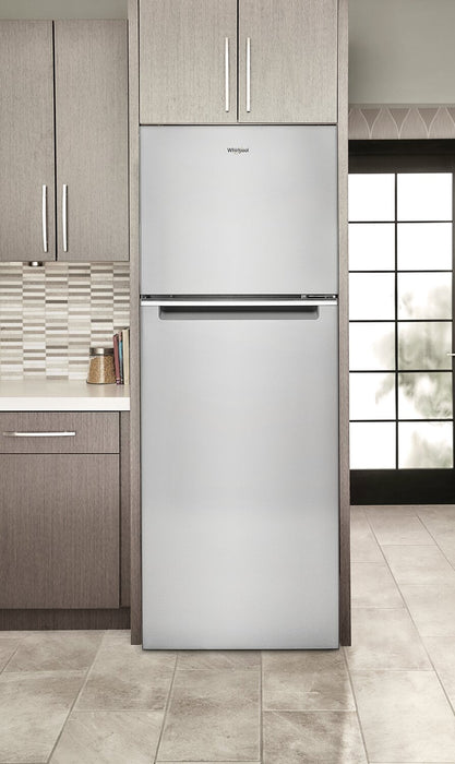 Whirlpool 24\" 12.9 Cu. Ft. Top-Mount Refrigerator - Fingerprint-Resistant Stainless Finish - WRT313C… 