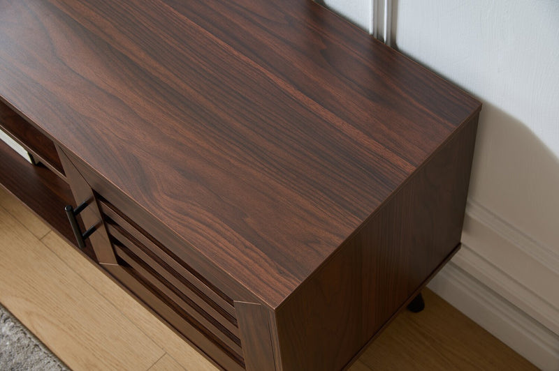 Archie 55\" Modern TV Stand with Storage for TVs up to 58\"- Dark Walnut
