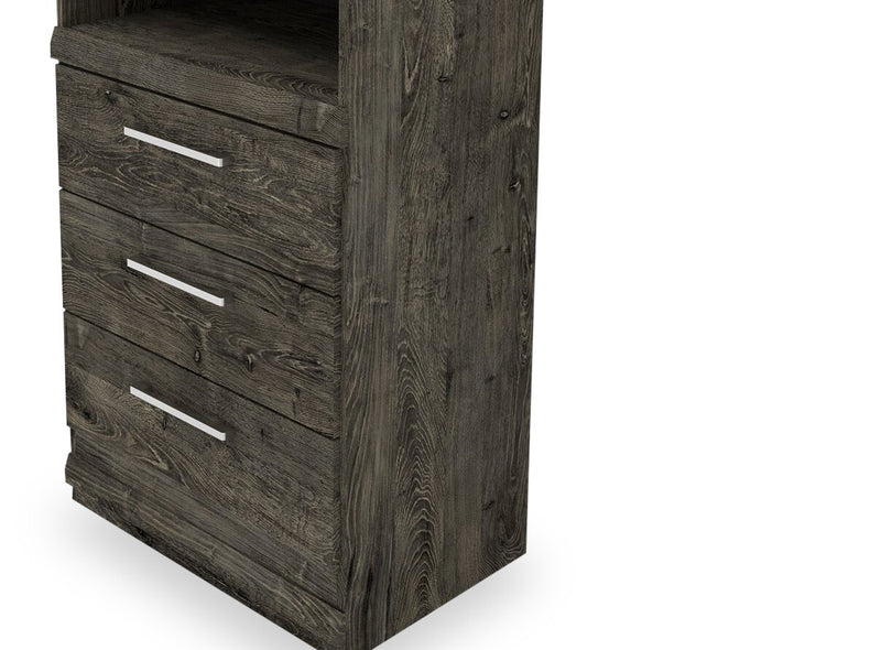 Camden 23.35” Pier with Storage - Alabaster Oak