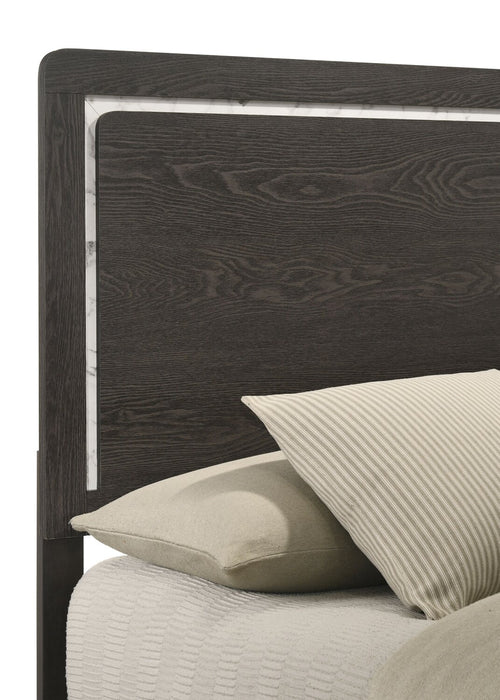 Sable Queen Bed - Dark Grey