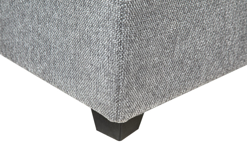 Scott Living Evolve Modular 4-Piece Grey Linen-Look Fabric Sectional with Feather Down Seat Cushions