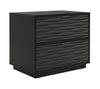 Reese 24” Modern 2-Drawer Lateral Filing Cabinet - Black