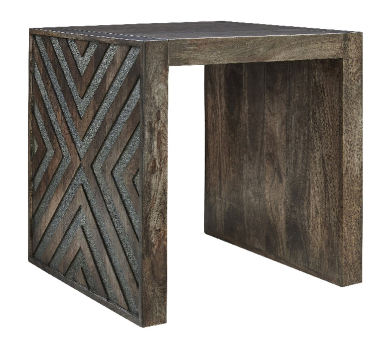 Madden 24” Modern End Table - Brown