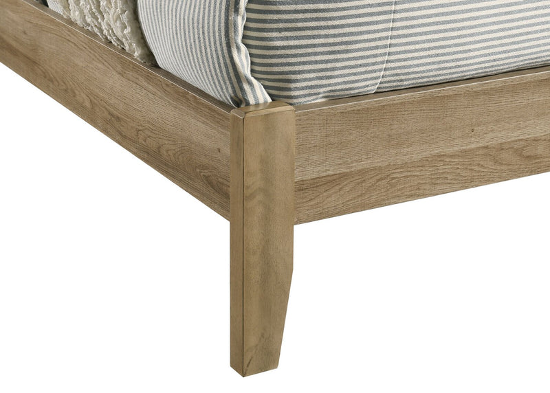 Sable Queen Bed - Light Brown