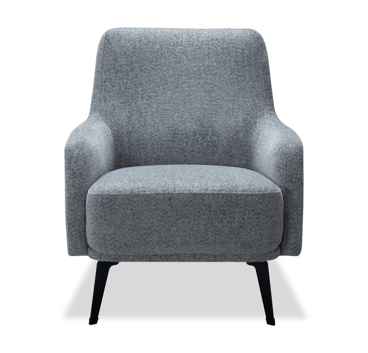 Monroe 29\" Fabric Accent Chair with Metal Legs - Grey