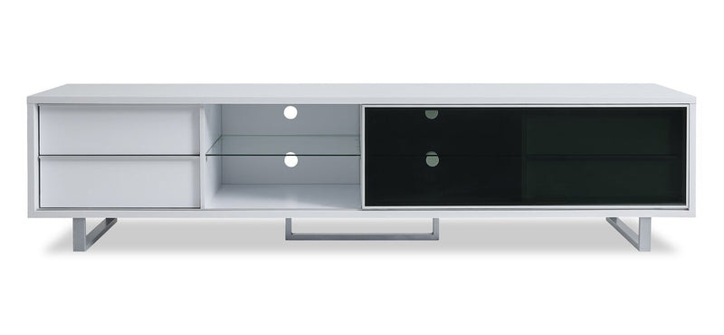 Amelia 89\" x 22\" Modern TV Stand with Storage and Cable Management for TVs up to 100\" - White