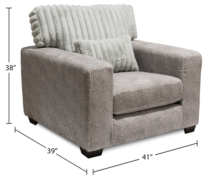 Koda Chenille Chair - Plush Paloma