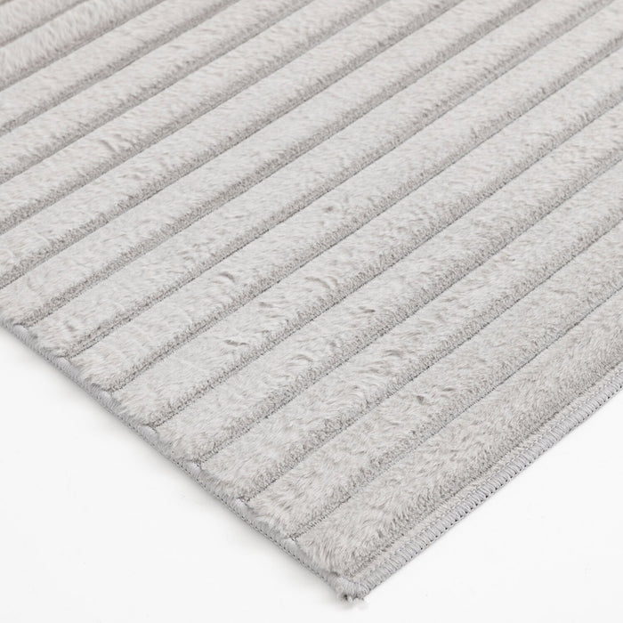 Channel Light Grey Area Rug - 5' x 7'