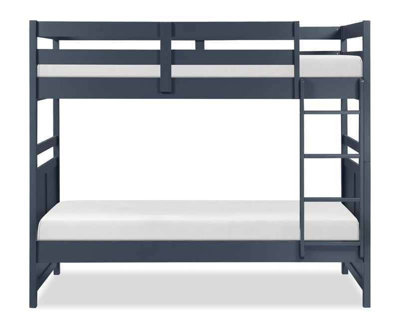 Quinn Twin/Twin Bunk Bed - Blue
