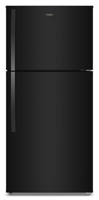 Whirlpool 29.5\" 19 Cu. Ft. Top Freezer Refrigerator with Total Coverage Cooling – Black - WRTX7419SB