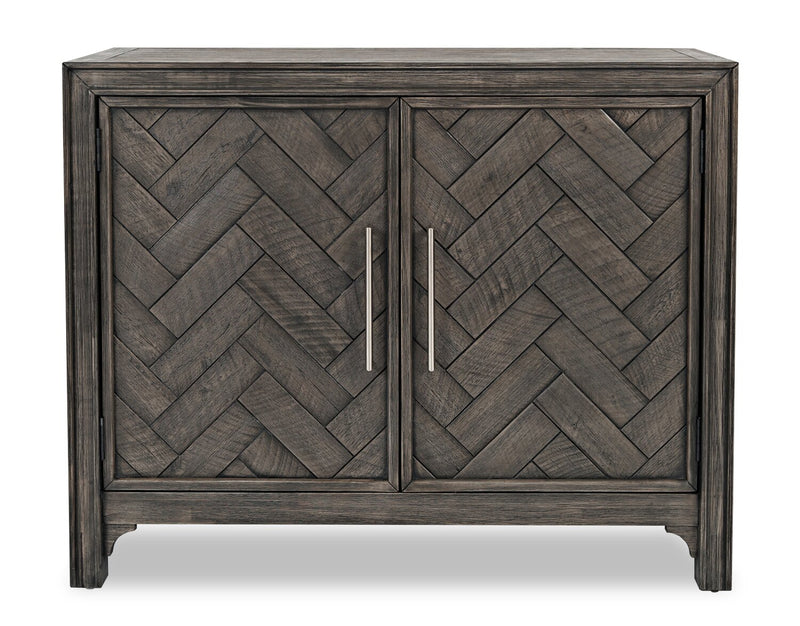 Keena Solid Wood Accent Cabinet - Grey