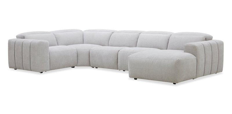 Presidio 6-Piece Right-Facing Power Reclining Sectional – Powder