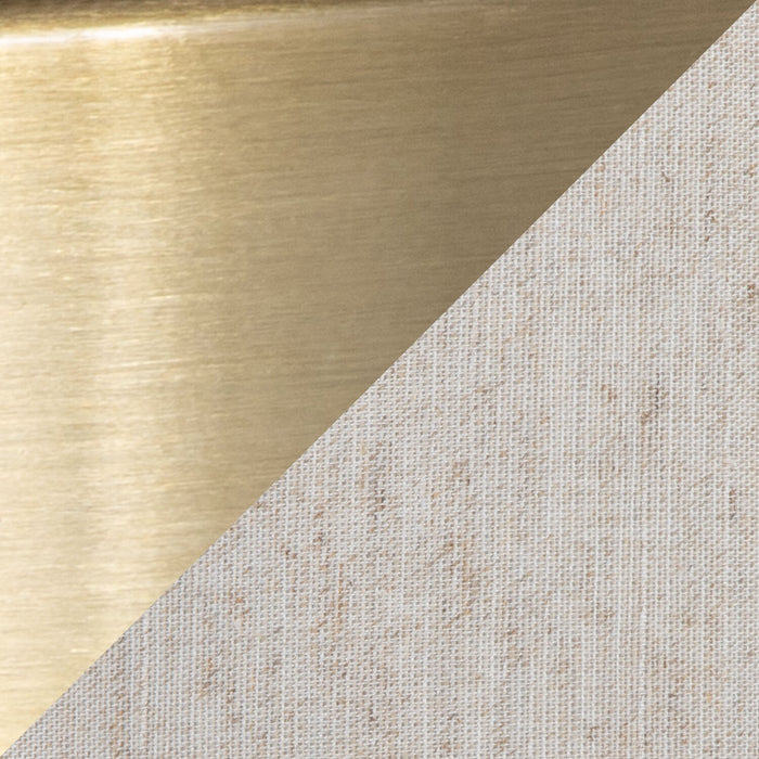Rachel 28\" Contemporary Table Lamp with Linen Shade – Brass