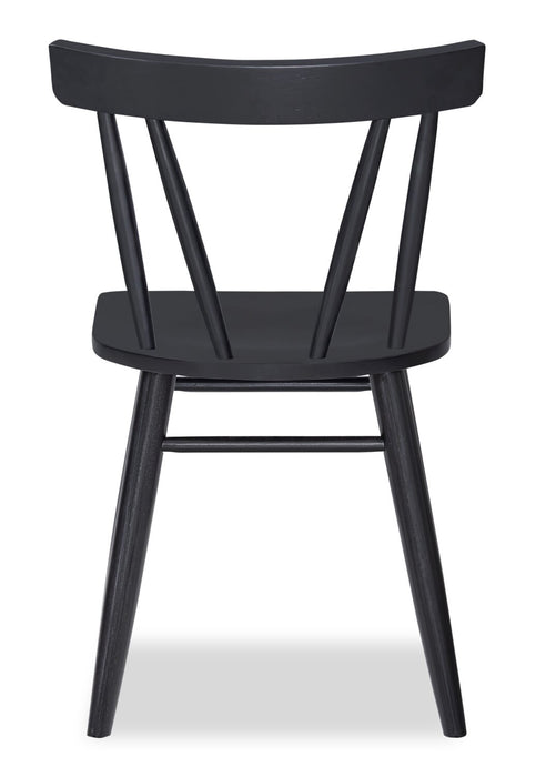 Remi Slatback Dining Chair - Black