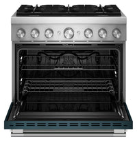 KitchenAid 5.1 Cu. Ft. Dual Fuel Range with No Preheat Air Fry – Agave - KFDS936SAG
