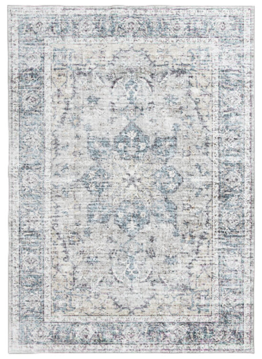 Melis Grey Washable Area Rug - 5’ x 7’