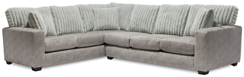Koda 2-Piece Chenille Left-Facing Sectional - Plush Paloma