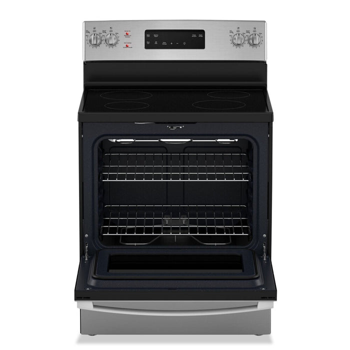 GE 5 Cu. Ft. Electric Range with Self Clean and 4 Burners - Stainless Steel - JCB630SVSS 