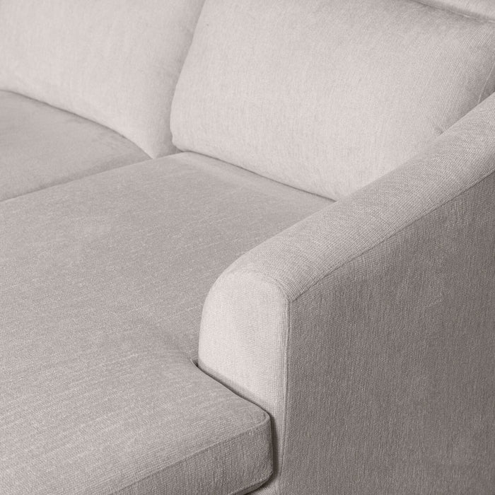 Envy 3-Piece Chenille Fabric Sleeper Sectional with Two Storage Chaises - Fog Grey