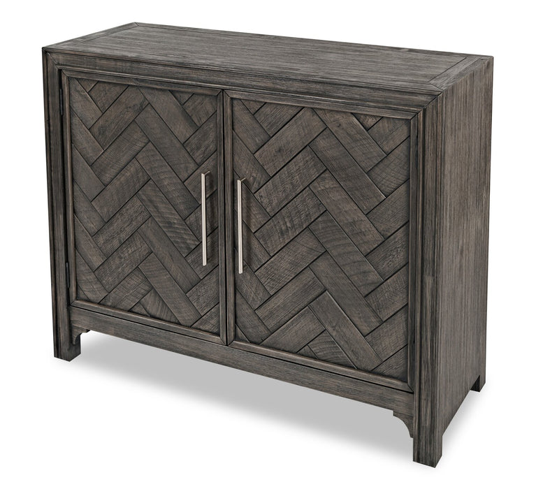 Keena Solid Wood Accent Cabinet - Grey