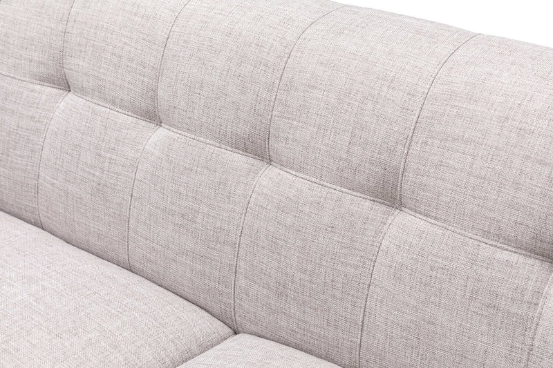 Freeman Linen-Look Fabric Sofa - Dove