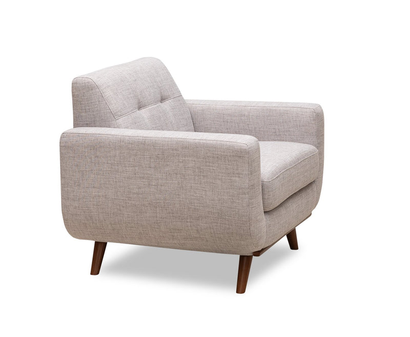 Freeman Linen-Look Fabric Chair - Dove