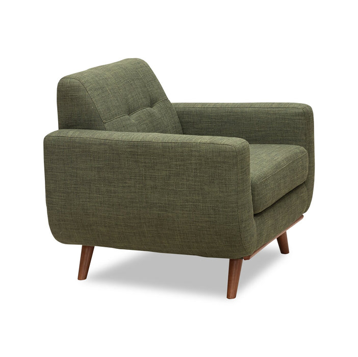 Freeman Linen-Look Fabric Chair - Avocado