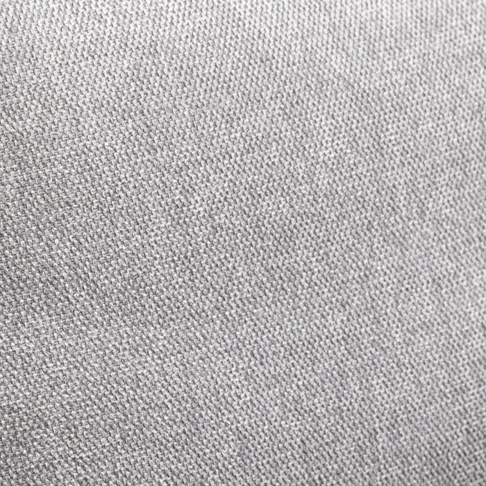 Kort & Co. Kassia 80\" Grey Linen-Look Fabric Condo-Size Sofa with Wood Base and Legs