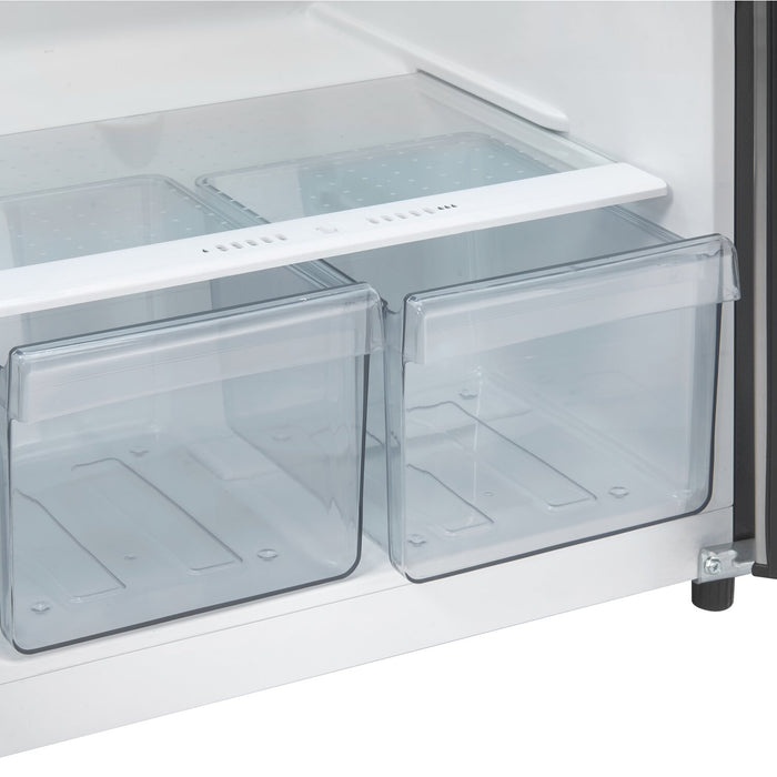 Danby 23.44” 11 Cu. Ft. Apartment Size Top Mount Refrigerator – Stainless Steel - DFF116B2SSDBL