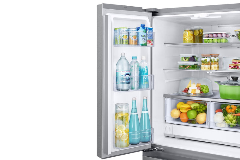 Samsung 33\" 24.5 Cu. Ft. French-Door with Dual Auto Ice Maker Refrigerator - Stainless Steel - RF25C… 