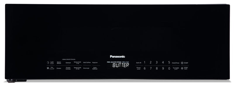Panasonic 1.2 Cu. Ft. Over-the-Range Microwave with Low-Profile Design and Powerful Exhaust Fan - Sm… 