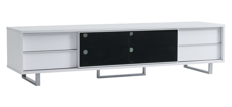 Amelia 89\" x 22\" Modern TV Stand with Storage and Cable Management for TVs up to 100\" - White