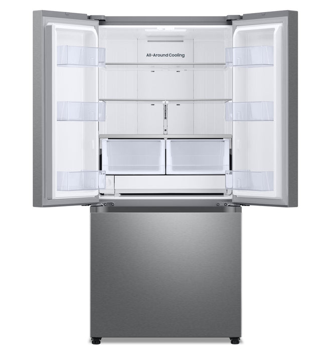 Samsung 33\" 24.5 Cu. Ft. French-Door with Dual Auto Ice Maker Refrigerator - Stainless Steel - RF25C… 