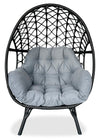 Coco Egg Outdoor Patio Chair - Grey