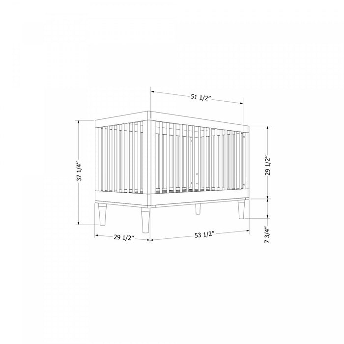 Josie 3-in-1 Convertible Crib - White