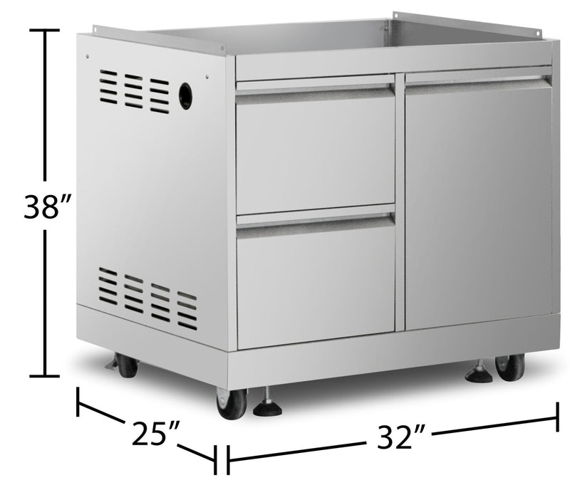 Thor Kitchen 32\" Outdoor BBQ Grill Cabinet - MK03SS304 