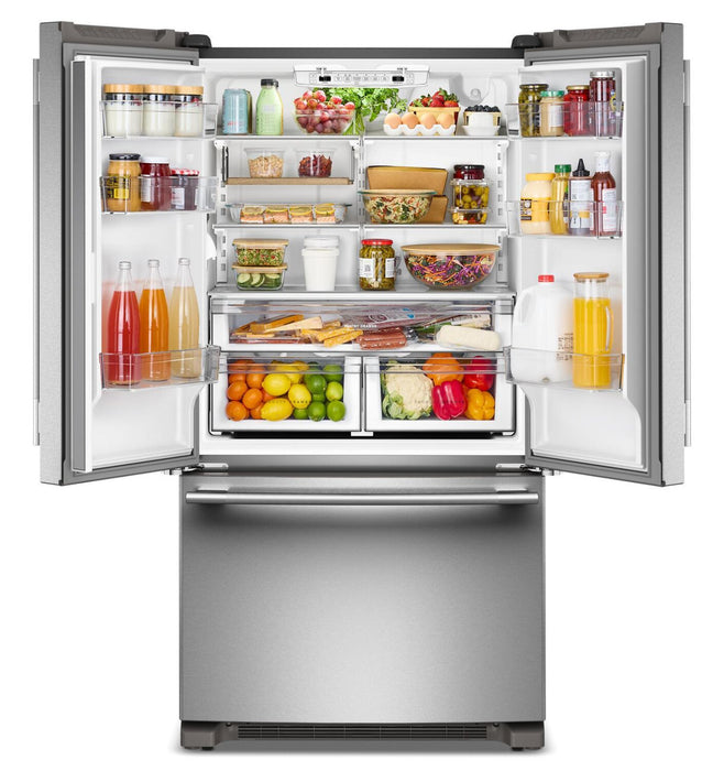 KitchenAid 36\" 20 Cu. Ft. Counter-Depth French Door Refrigerator - PrintShield Stainless - KRFC136SPS