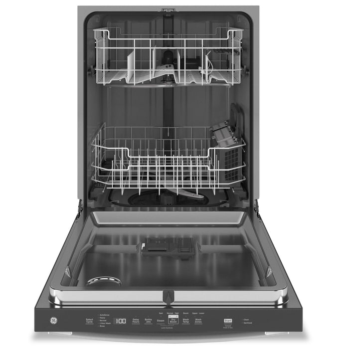 GE 24\" 50 dBA Built-In Top-Control Smart Dishwasher with Steam and Sani - Stainless - GDT635HSRSS 
