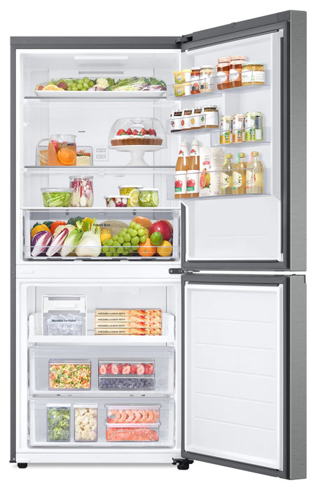Samsung 16.2 Cu. Ft. Counter-Depth Bottom-Freezer Refrigerator - RB16DG6000SLAA