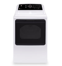 GE 7.4 Cu. Ft. Electric Dryer - White and Rose Gold - GTD69EBPYWR 