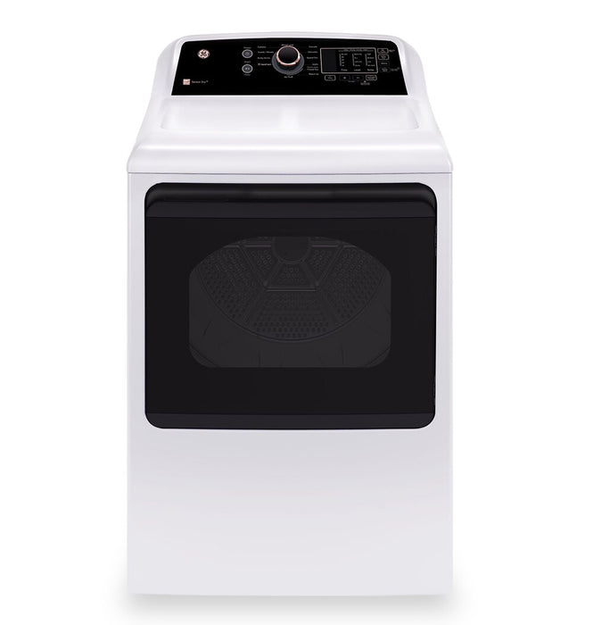 GE 7.4 Cu. Ft. Electric Dryer - White and Rose gold - GTD69EBPYWR