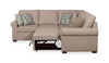 Scott Living Haven 3-Piece Right-Facing Taupe Chenille Fabric Sleeper Sectional