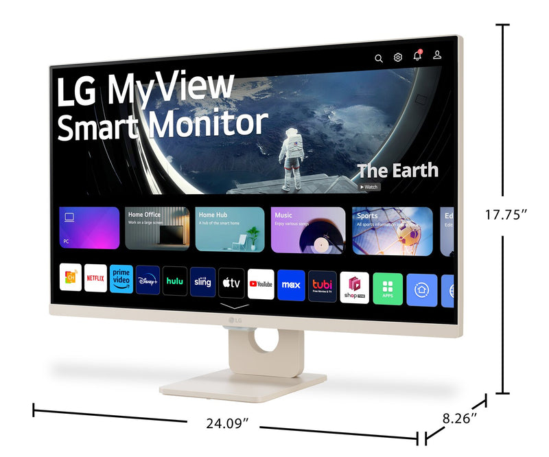 LG MyView 27\" Full HD IPS Smart Monitor