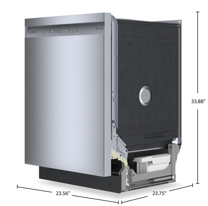 Bosch 100 Series 24\" 48 dBA Smart Dishwasher with PrecisionWash® - Stainless Steel - SHE41CM5N 