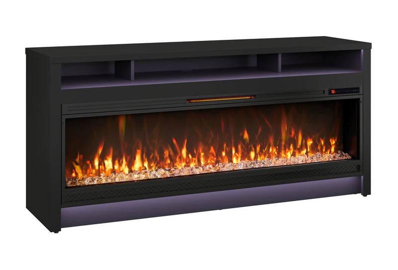 Blazen 64\" Electric Fireplace TV Stand with Storage for TVs up to 70\" - Black